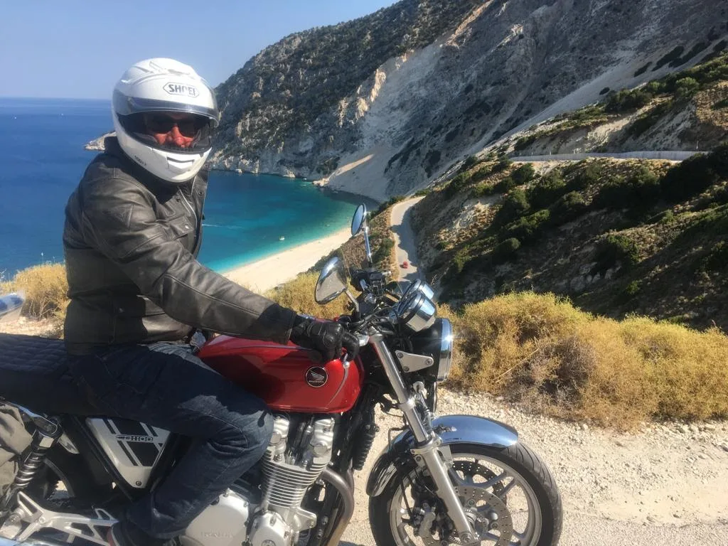 Con la CB1100 in Grecia